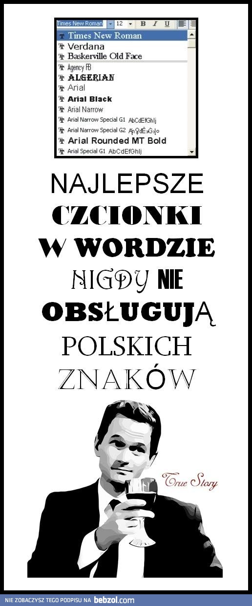 Najlepsze czcionki...