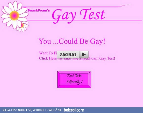 Gej test - sprawdź, czy zdasz!