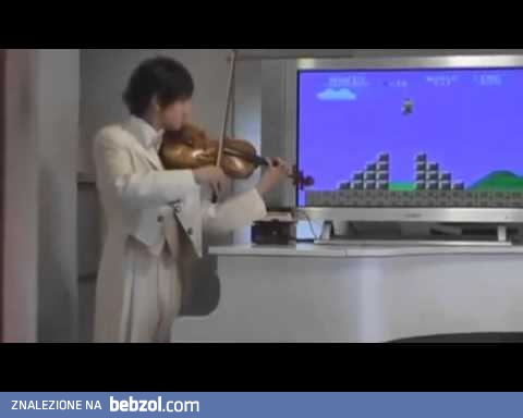 Super Mario na skrzypcach
