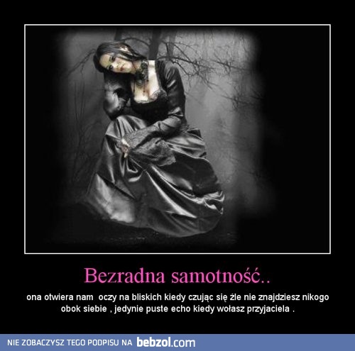 Bezradna samotność