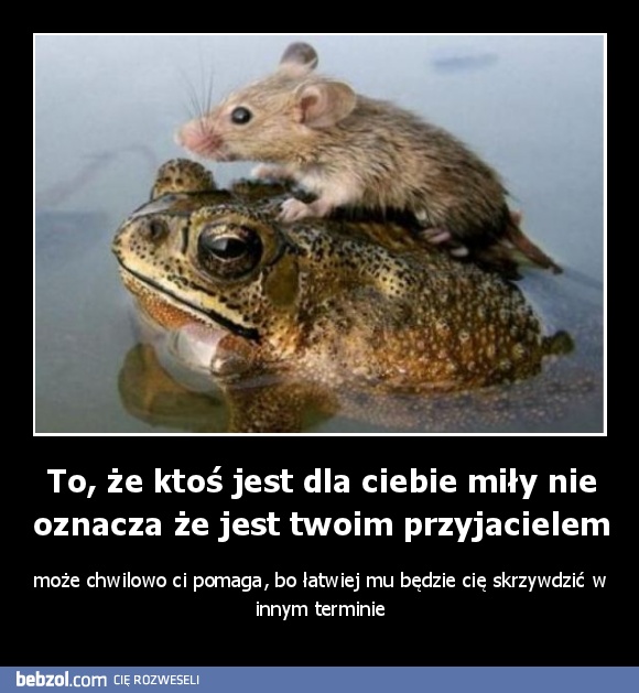 To, że ktoś jest dla ciebie miły nie oznacza że...