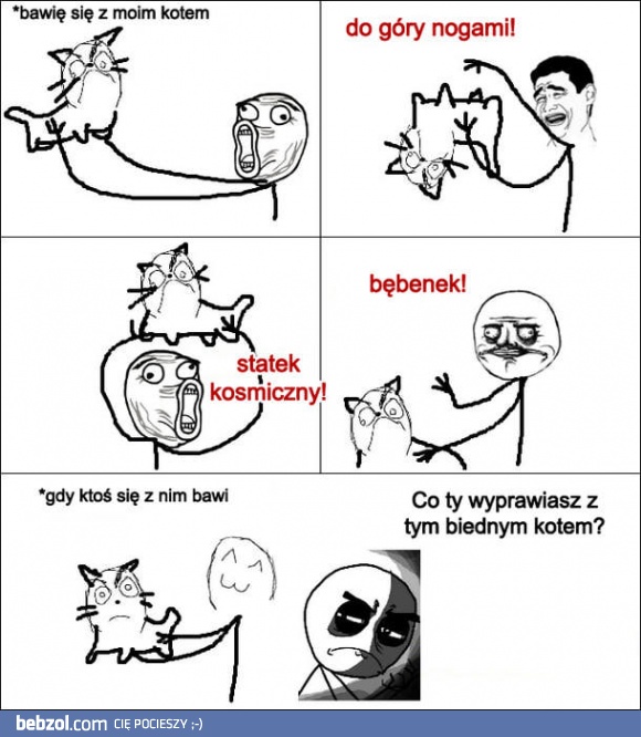 Zabawa z kotkiem