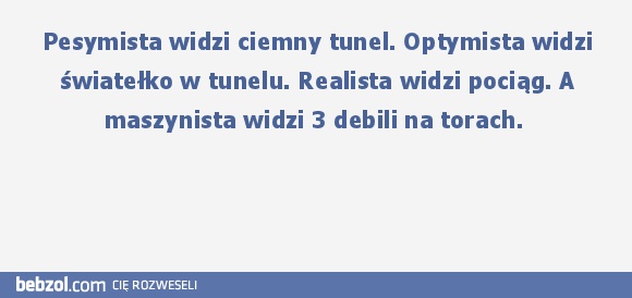 Pesymista, Optymista...