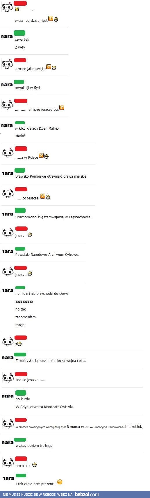 8 marca - robisz to źle!