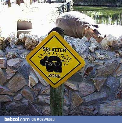 Uwaga na rozbryzg