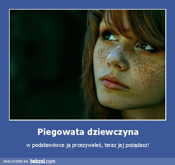 Piegowata dziewczyna