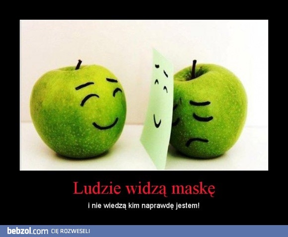 Ludzie widzą maskę