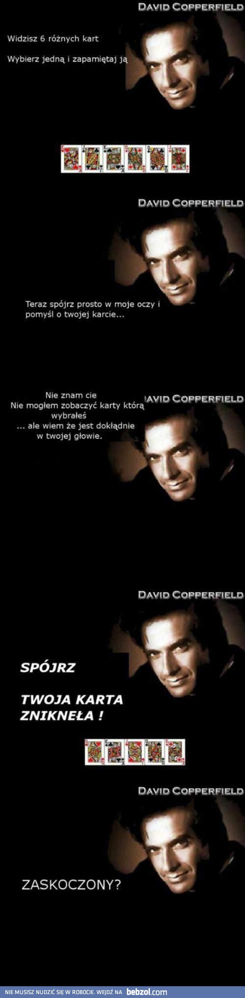 Magiczna sztuczka Davida Copperfielda