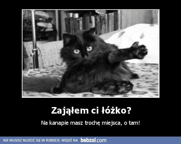 Zająłem ci łóżko?