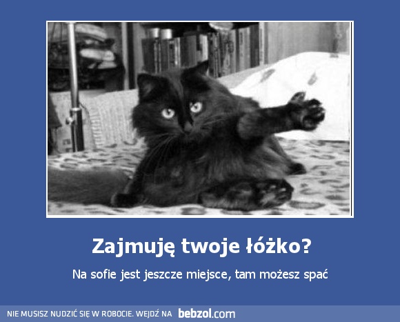 Zajmuję twoje łóżko?