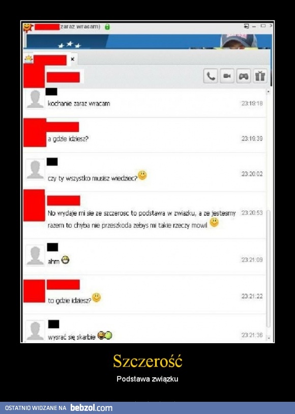 Szczerość to podstawa związku!