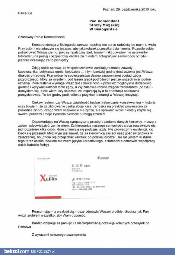 Skuteczny sposób na mandat za fotoradar