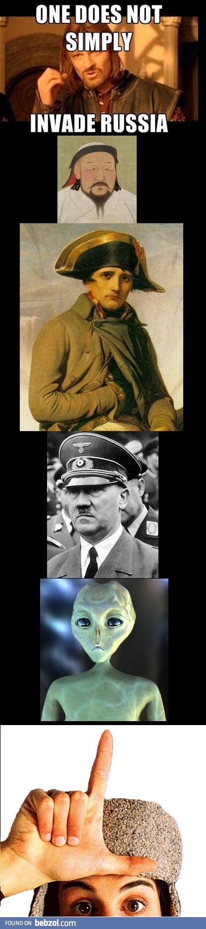 Never invade Russia!