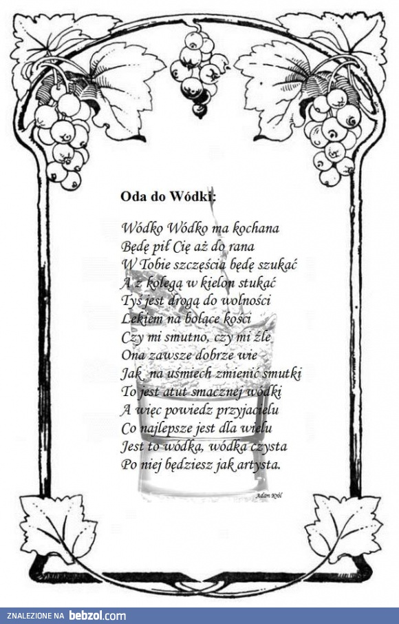 Oda do wódki