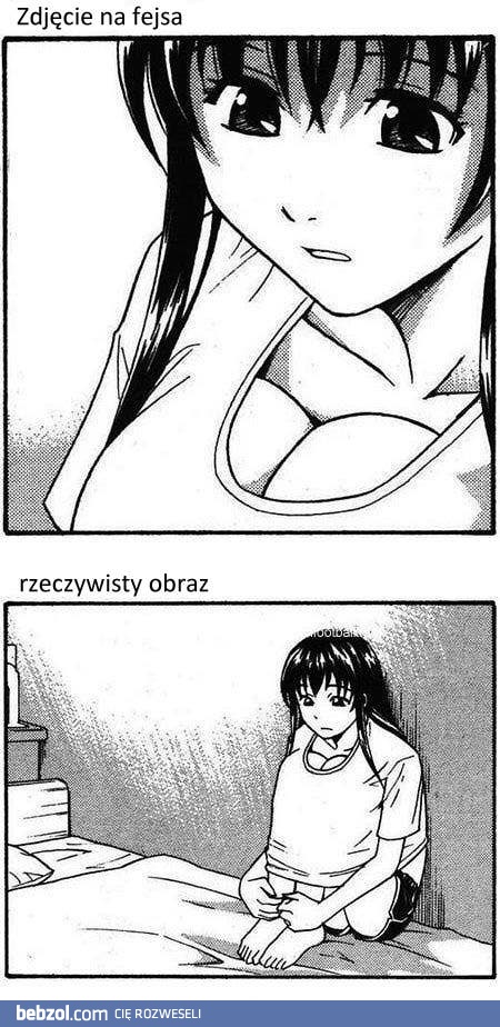 Zdjęcie na fejsa, a rzeczywistość