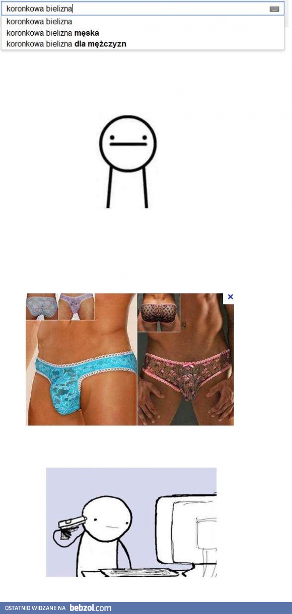 Koronkowa bielizna dla mężczyzn