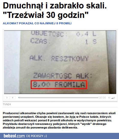 Polak zamknął licznik