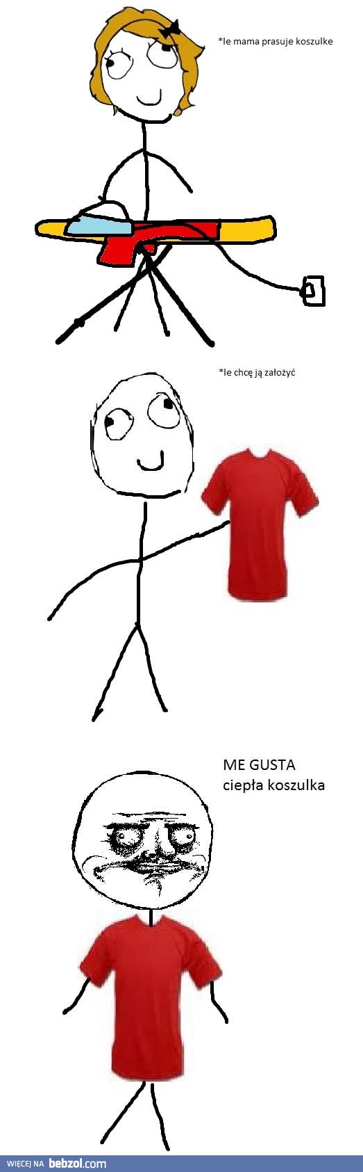 Koszulka po prasowaniu