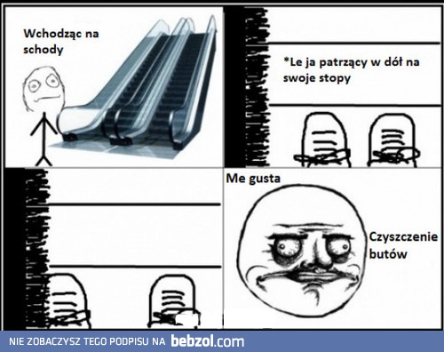 Szuru szuru na schodach