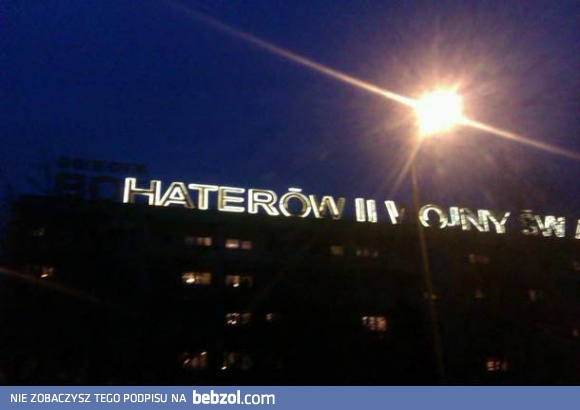 Hejterski akcent z Poznania