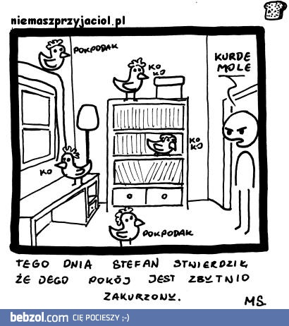 Zakurzony pokój