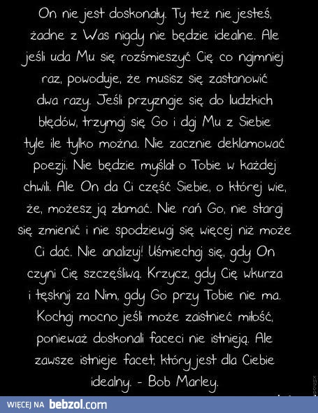 Żadne z was nie jest doskonałe