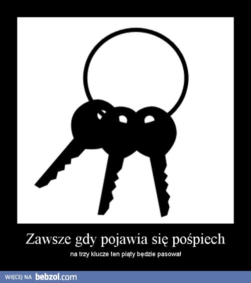 Zawsze gdy pojawia się pośpiech