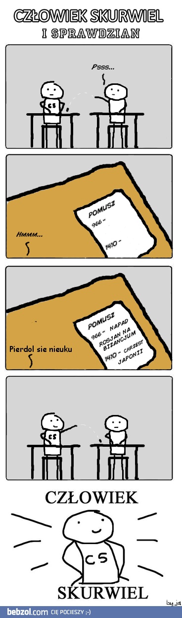 Człowiek S i sprawdzian