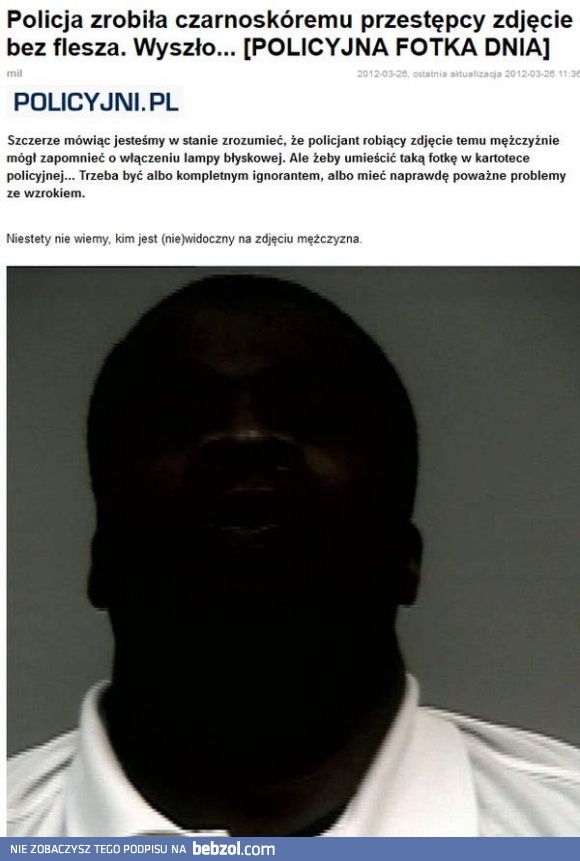 Policjant i fotka do kartoteki