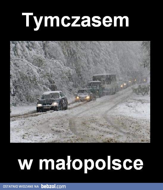 Śnieg zaatakował