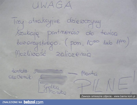 Poszukujemy partnerów!