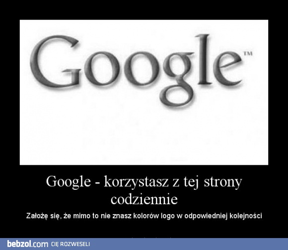 Google - korzystasz z tej strony codziennie