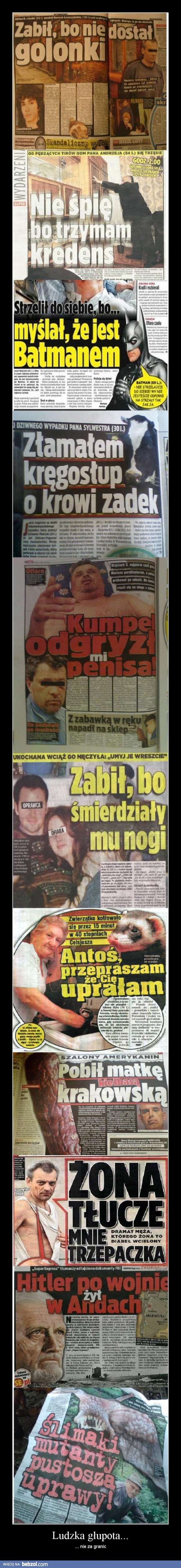 Ludzka głupota...