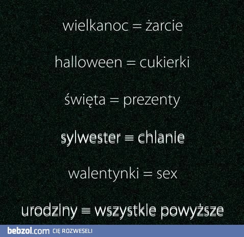 Lubię obchodzić święta
