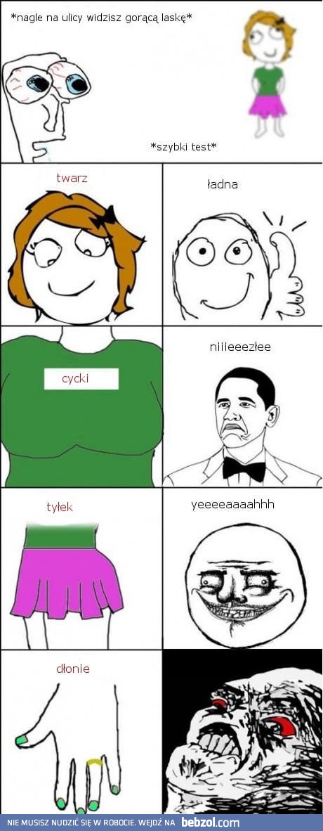Szybki test fajnej laski