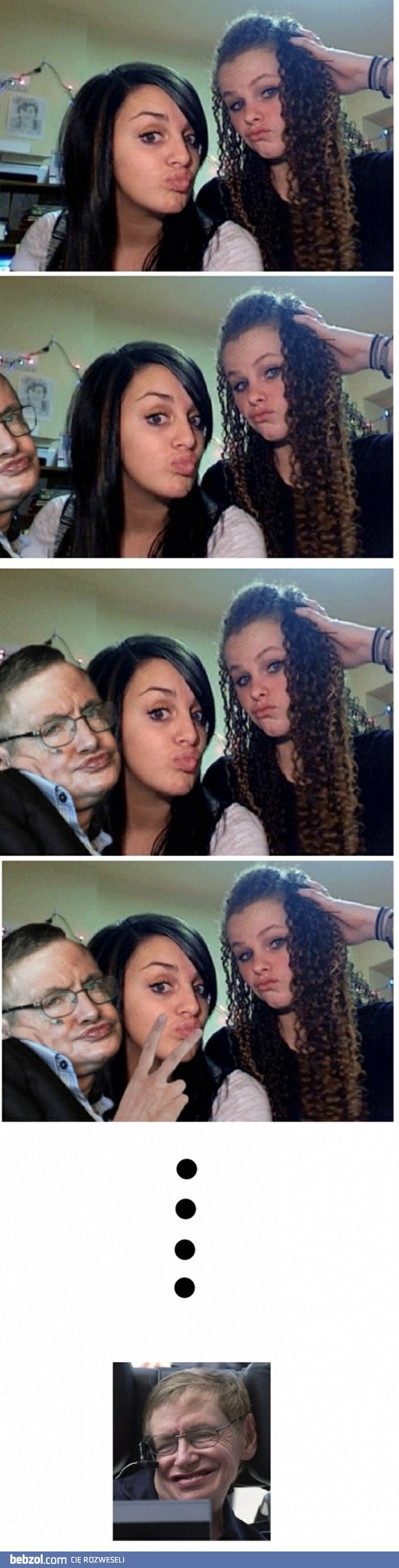 Stephen Hakwing photobomb