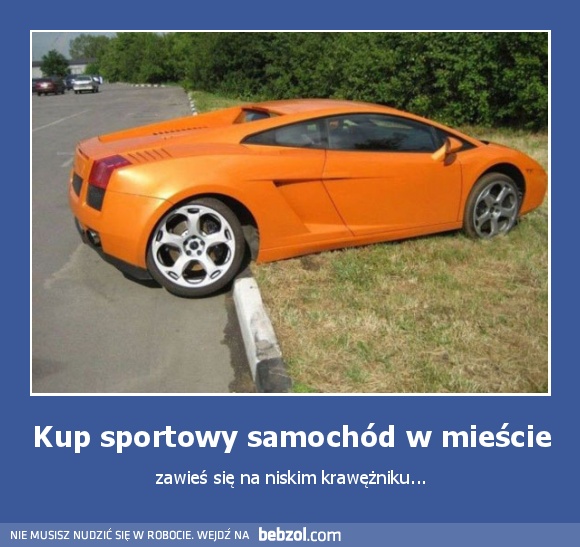 Kup sportowy samochód w mieście