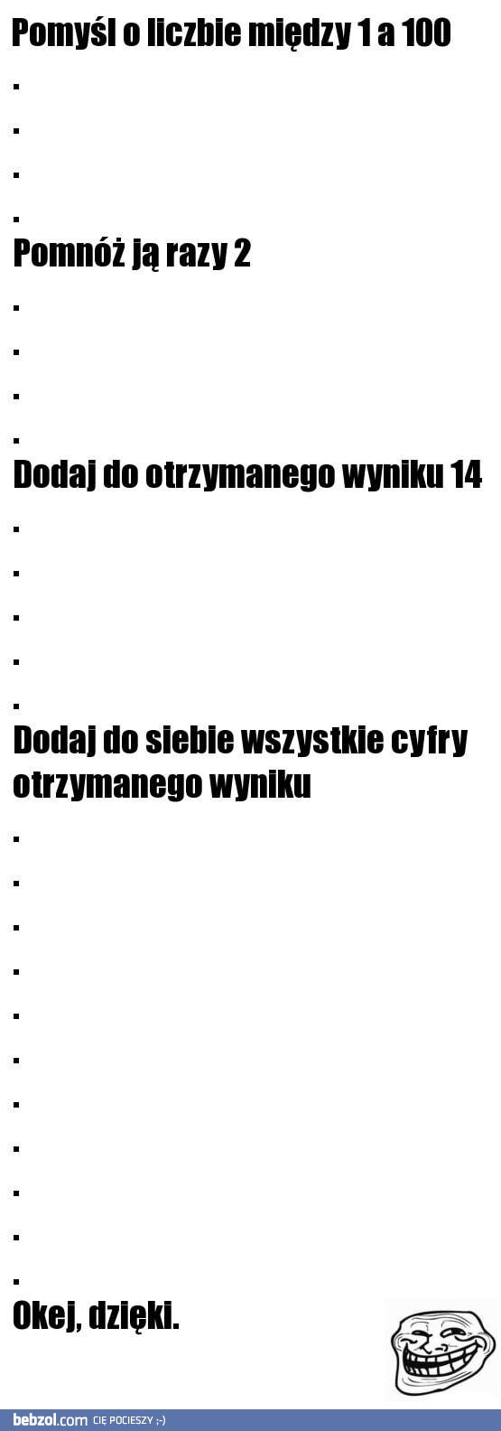 Obliczając to poczułem się oszukany