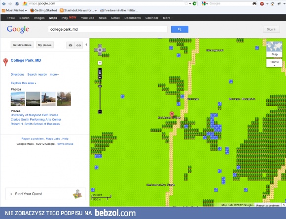 1 kwietnia na google maps...