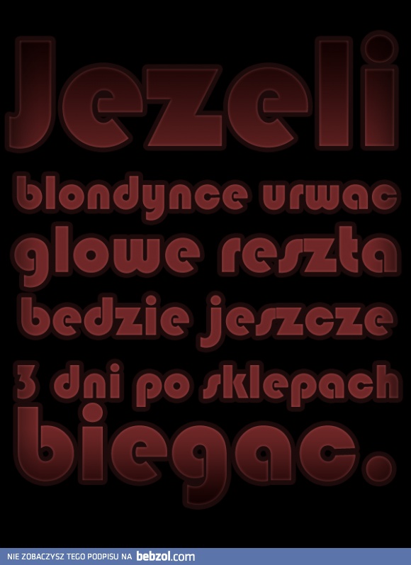 Stereotypowa blondynka