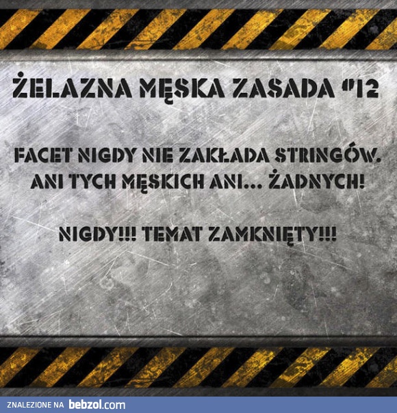 Zasady prawdziwego mężczyzny