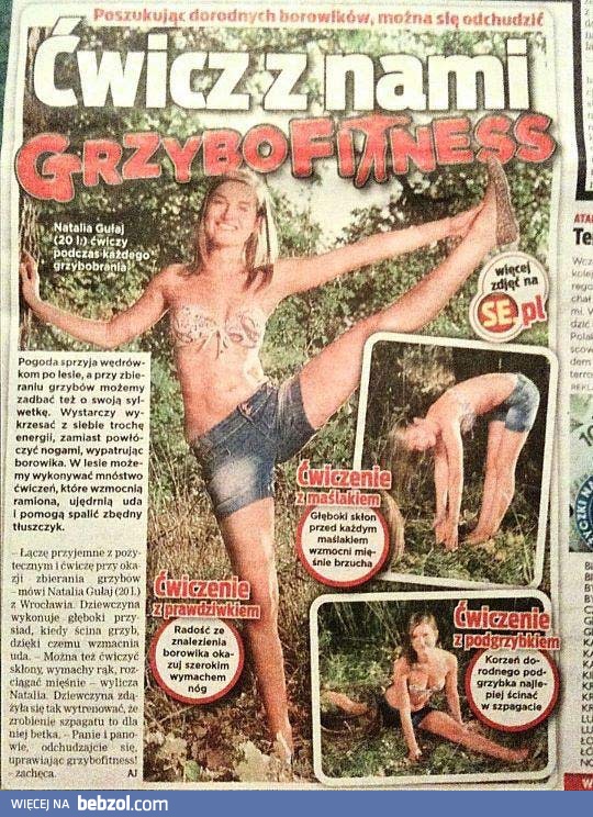Grzybo-fitness - ćwicz z nami!