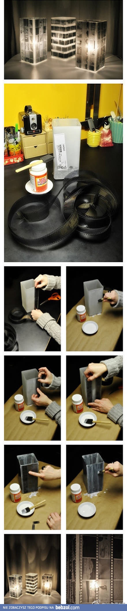 Zrób to sam: klosz na lampkę