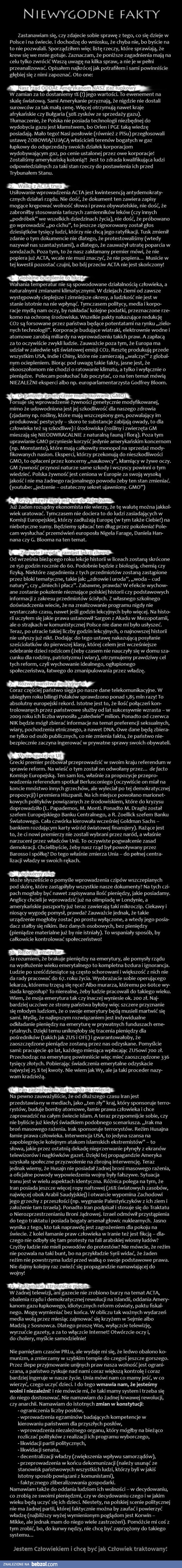 Niewygodne fakty!