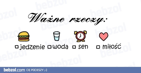 Najważniejsze rzeczy