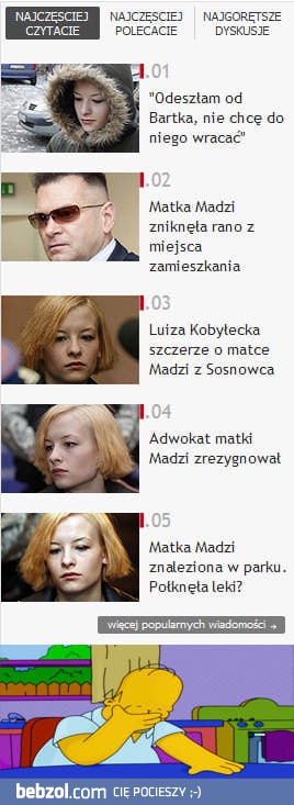 Najpopularniejsze na wp...