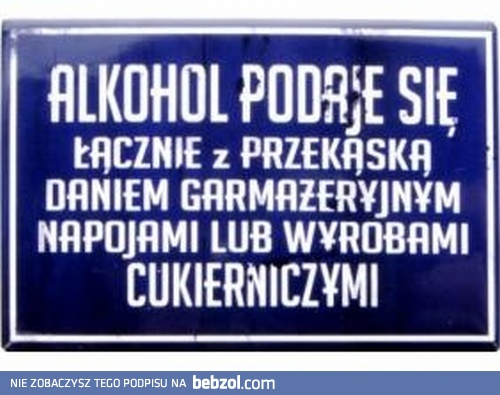 Jak podaje się alkohol?
