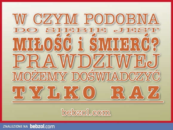 Miłość i śmierć