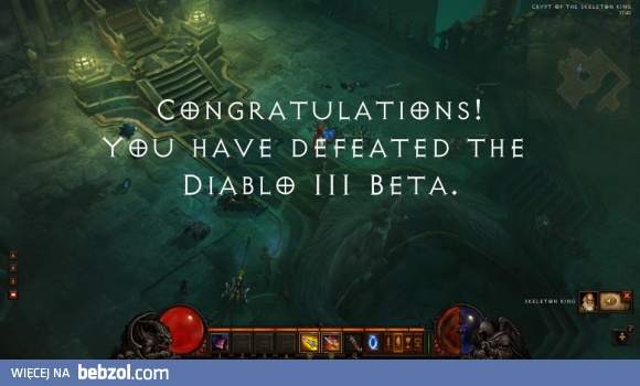 Diablo III Beta defeated