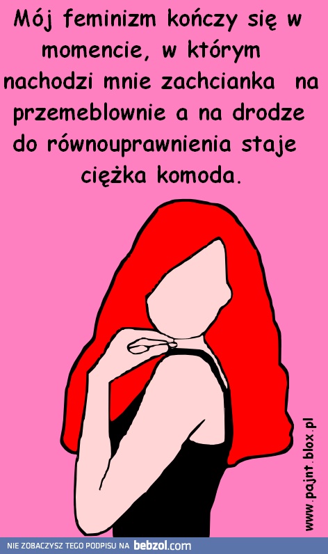 Równouprawnienie zanika kiedy...